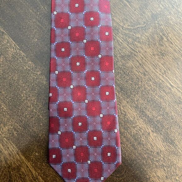 PURITAN Multi-Colored Tie 100% Silk - Picture 3 of 5